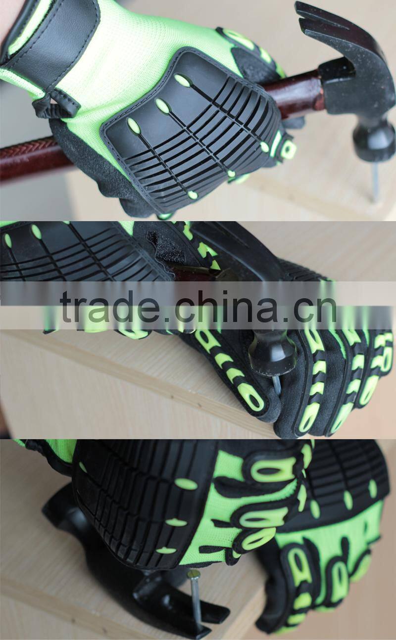 NMSAFETY 13 knit HPPE liner anti-impact cut resistant mechanical tactical gloves