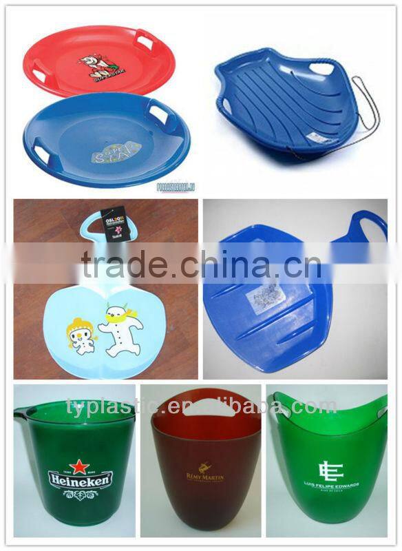 8OZ Plastic cocktail shaker pink transparent