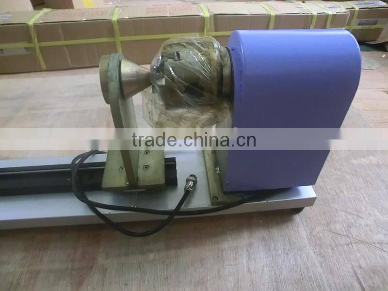 3-draw rotary fixture 3-jaw rotary attachment 2 or 3 phase 3" scroll chuck type 22" track for cylindrical of CO2 laser cutter