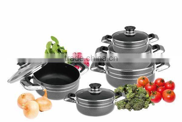 aluminium non-stick cookware stock pot set