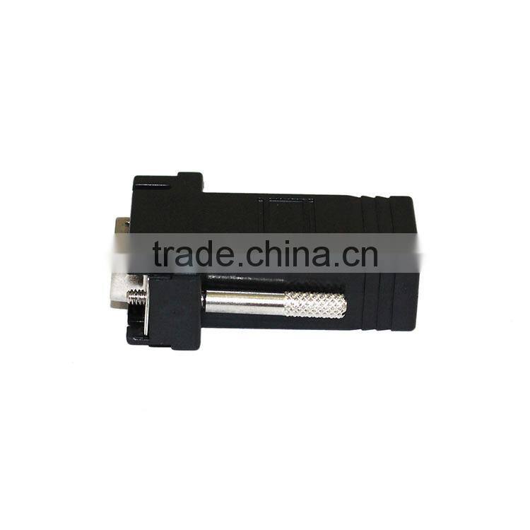 Lan rj45 to vga15p male adapter ,h0t062 rj45 to vga connector for sale