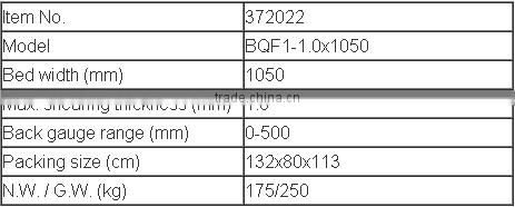 FOOT SHEAR BQF01-1.0*1050