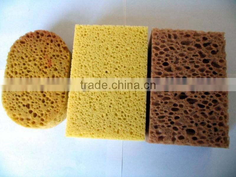 compressed bathroom cleaning sponge