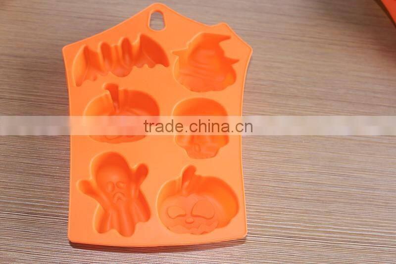 Foog-grade Halloween Pumpkin Silicone Baking Mold Cake Pan Cookies Pan Pudding Mold Jelly Mold Chocolate Mold