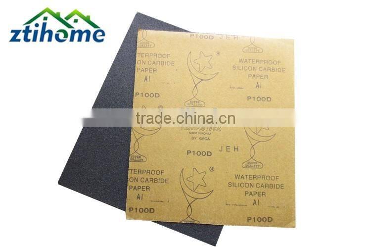 Moon star black high quality silicon carbide waterproof abrasvie paper