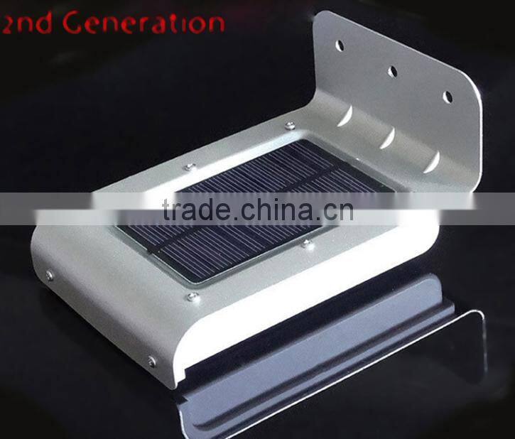 16 LED Solar Power Motion Sensor Garden Security Lamp Outdoor Waterproof Light