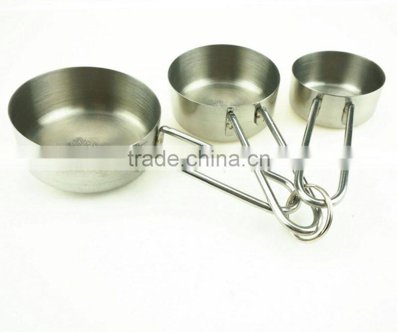42146 3 pcs Stainless Steel Nesting Measuring Cups and Spoons Set