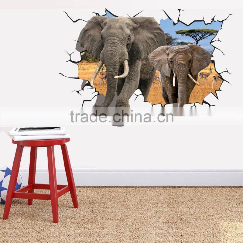 3D Cartoon Animal Art Wall Stickers Goods Home Decor