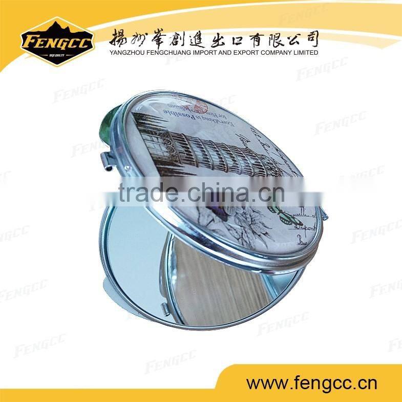 Highquality metal pocket mirror,double-side mirror