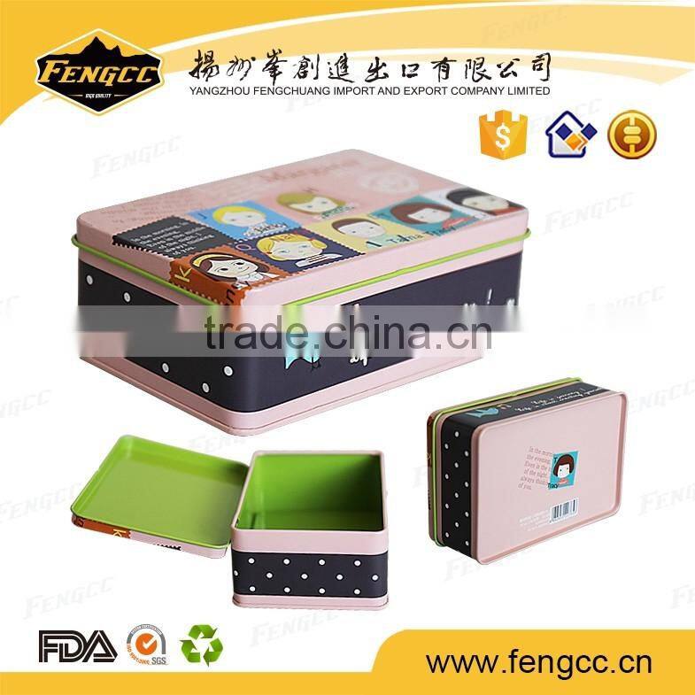 Latest design plain chinese large mint tin box