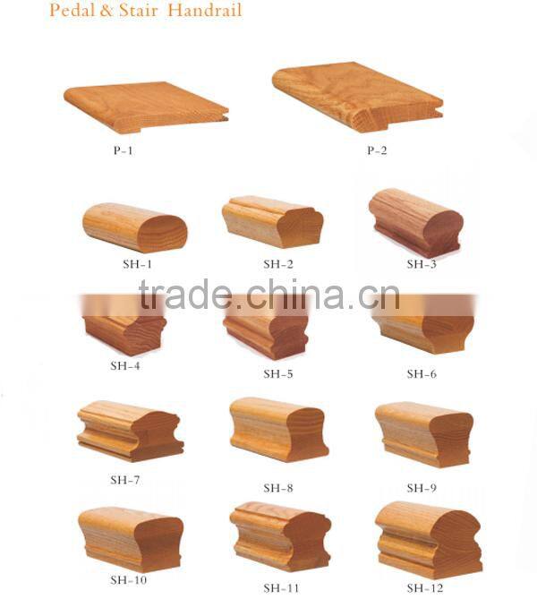 wood decorative acrylic stair handrail moulding For Stair Cover