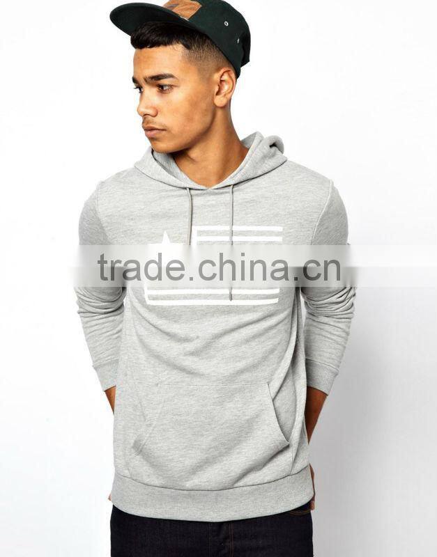 Hoodie With Flag Rubber Print