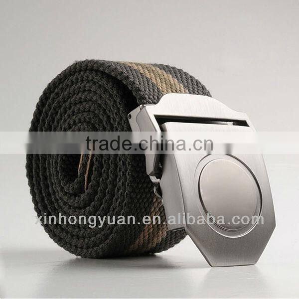 good quality military canvas tan belt for men
