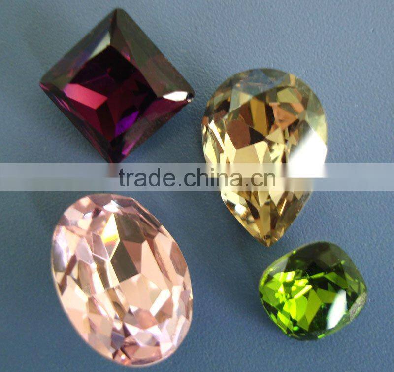 clothing or garment accessory crystal and galss bead