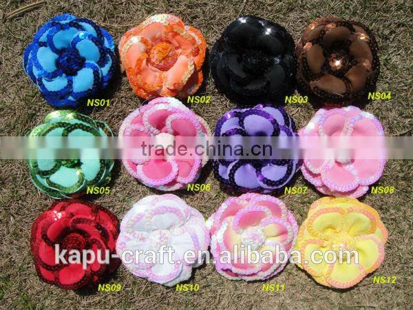 colorful Decoration flower handmade sequin flower in stock