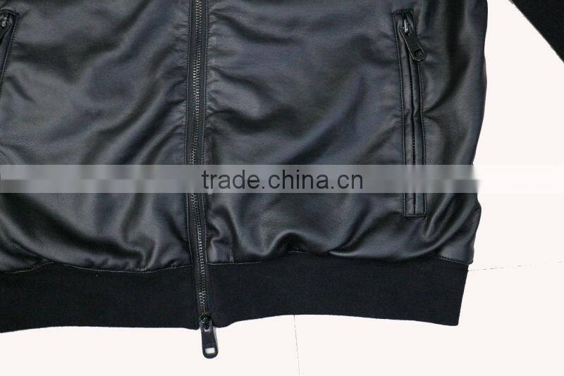 Newest Italian fashion spring jacket leather coat for men