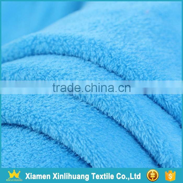 Fashionable 100% Polyester Warp Knit Coral Fleece Fabric for Pajamas