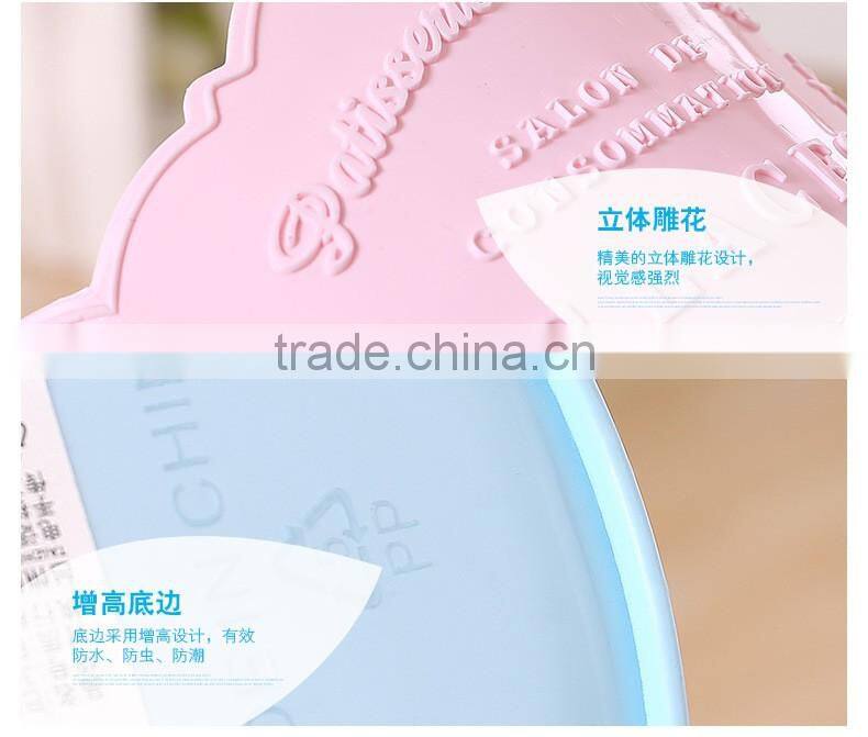 office waste paper garbage open top round plastic trash can