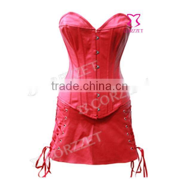 Hot Sale Girls Sexy Full Body Leater Corset Dress