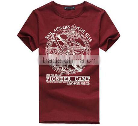 Promotional custom printed man sports 95%cotton 5%spandex t shirt
