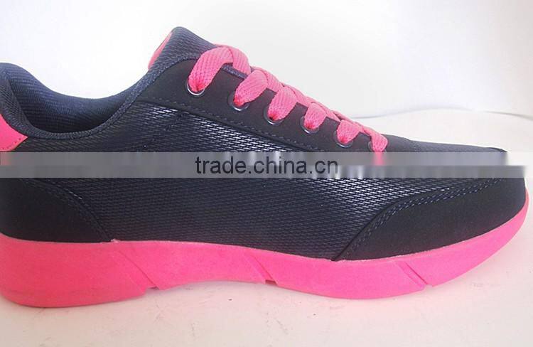 PU outsole durable black color new style women' shoe