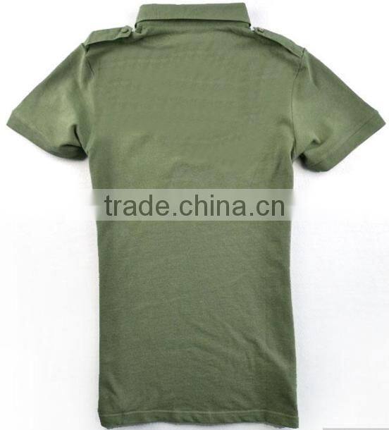 Top sales polo shirts design army t shirt camouflage two pockets