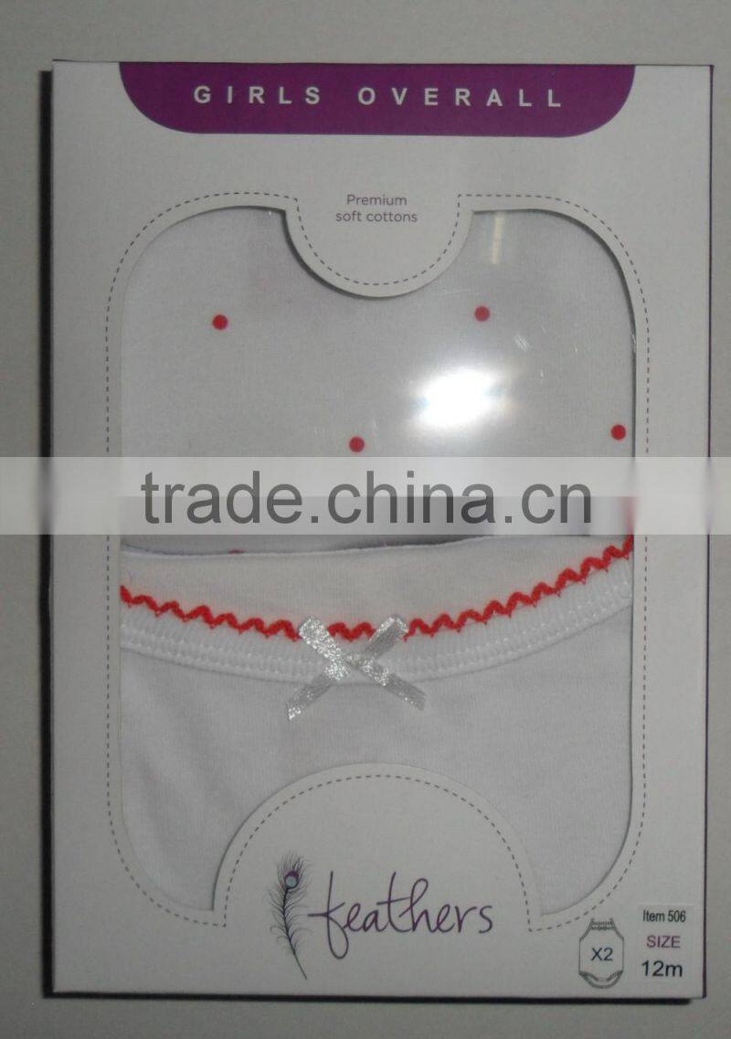 3 months to 24 months Premium Soft Cottons Girls Overall