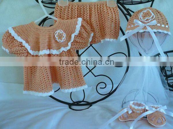 Floral Hand Crochet Baby Shirt