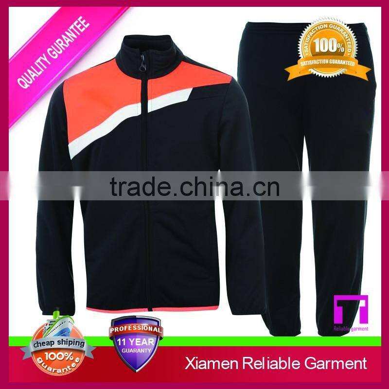 Custom cricket tracksuit funnel collar with drawstring supplier in China