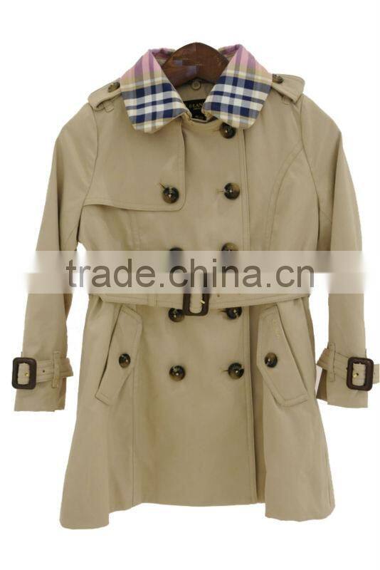 Custom Long Trench Coat for Kids/Children Trench Coat Wholesale
