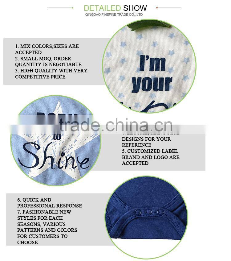 Manufacturer Cute Pattern Baby Clothes Lace Joint Baby Romper