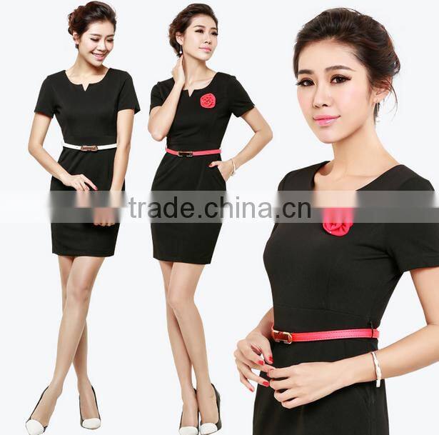 wholesale stand collar women formal t shirts new fashion pretty ladies clothing