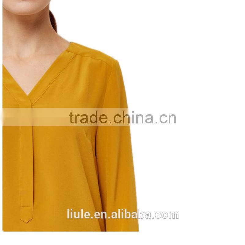 Latesed Women Chiffon Blouse Sexy Collar Blouse