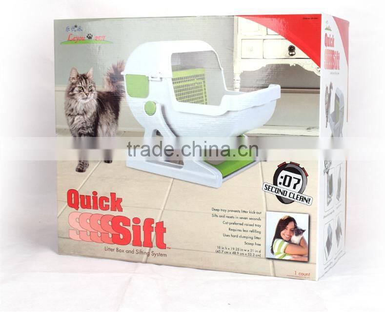 R1922H Large Number of Luxury semi automatic cat litter