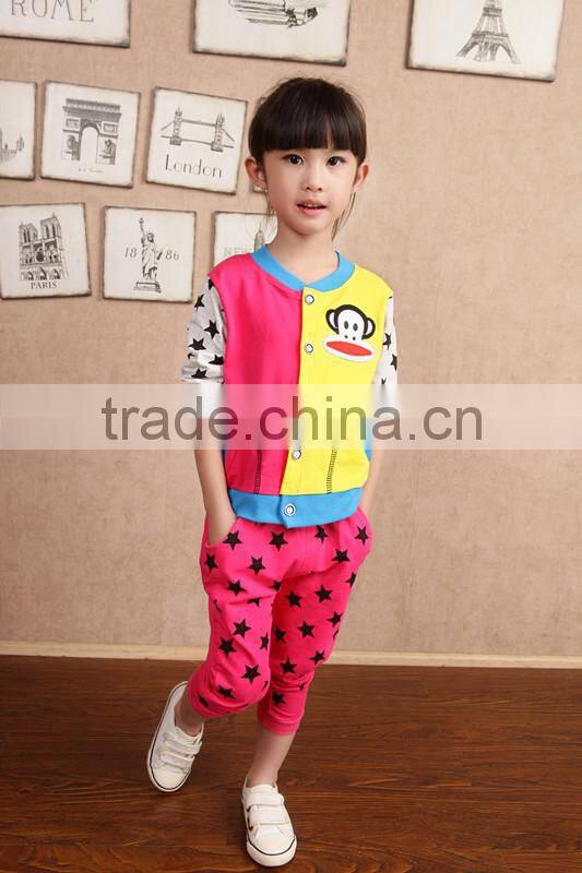 Custom wholesale cute, little circle, and pure cotton cartoon children's clothing