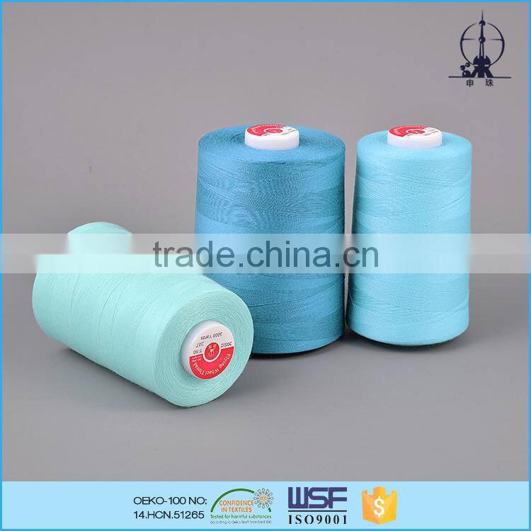 12s/2 105tex 30tickets Flying Wheel poly/ poly core spun sewing thread