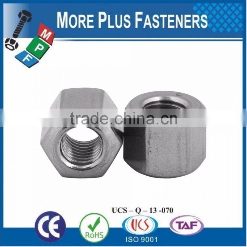 Made in Taiwan DIN 555 Hexagon Nut Galvanized Stainless Steel Zinc Plated