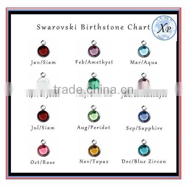 wholesale Nautical Initial Birthstone Charm Jewelry Personalized Silver Anchor Bracelet