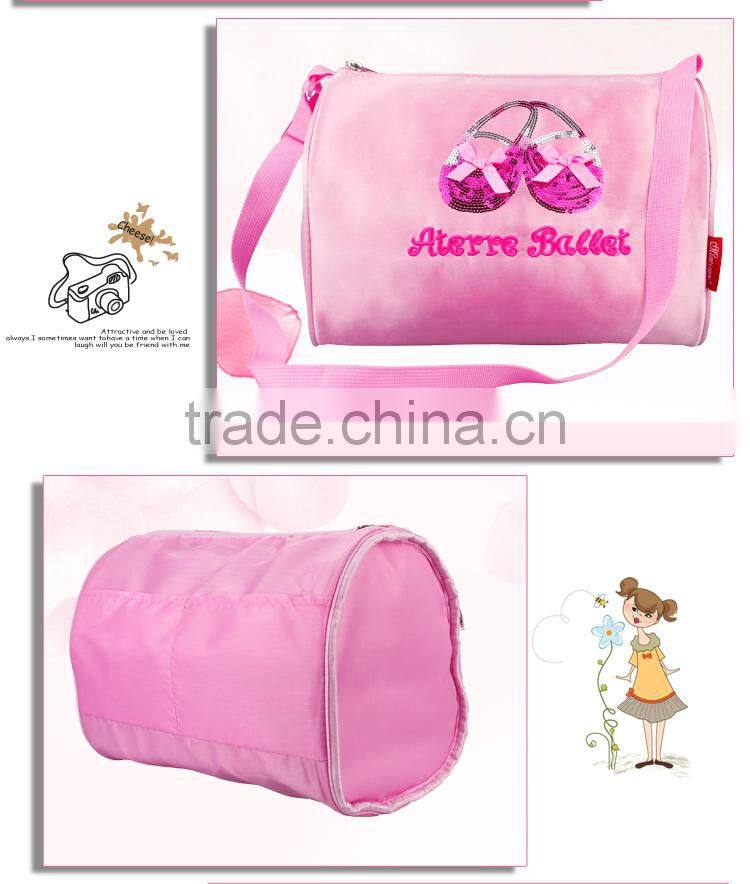 Pink sequins shoes bag portable adorable pretty ballet dance bag