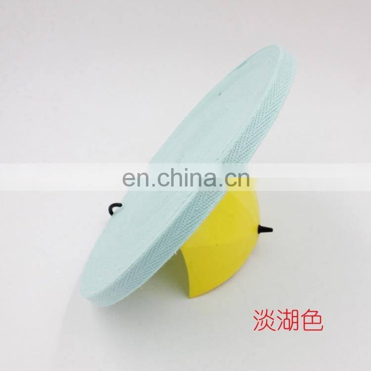 factory supply stock colored 1cm herringbone cotton webbing