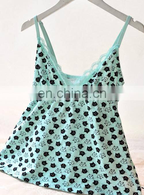 2015 nifty and sexy underwear set/cotton top set/chemise