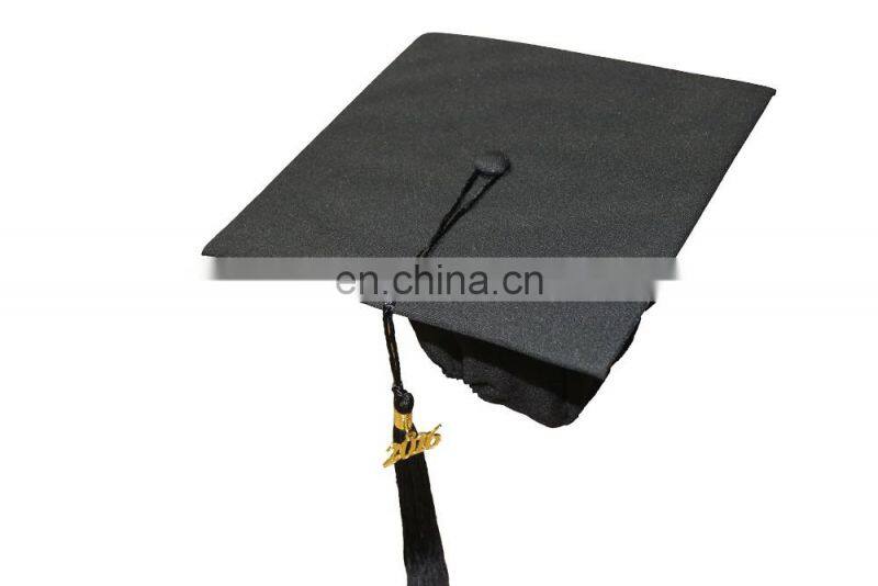 Wholesale 100% Polyester Graduation Cap -Black