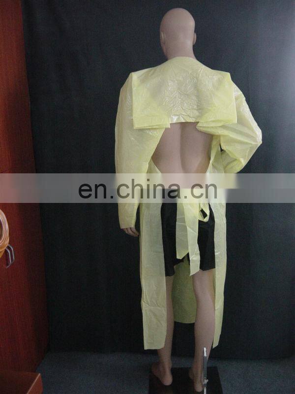 Isolation Disposable Surgical CPE Gown/PE Working Gown