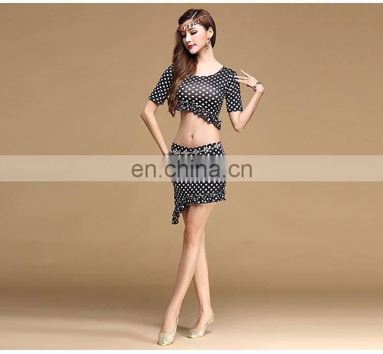 T-5121 Fashion sexy 3pcs milk silk belly dance costumes
