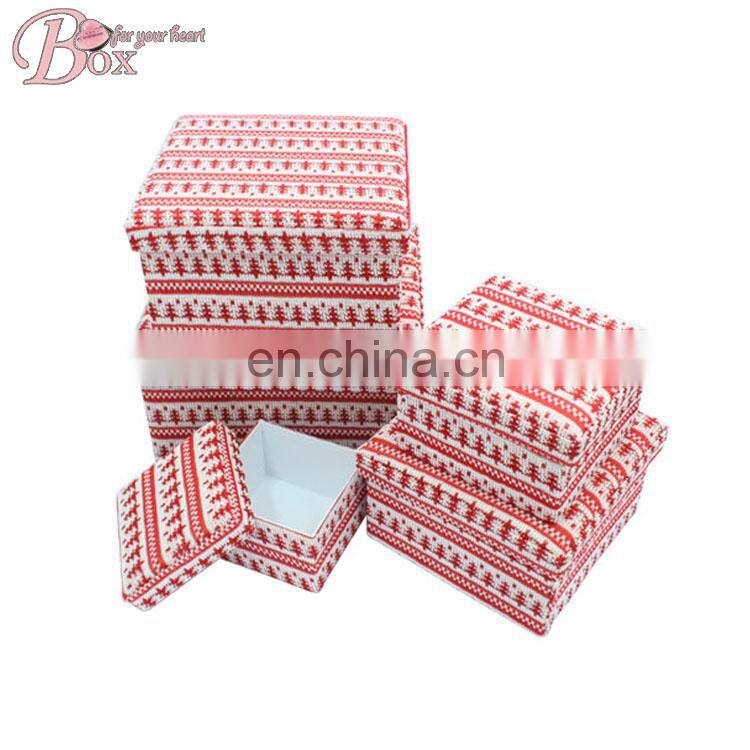 Custom Holiday Christmas Gift Box for Hats Socks