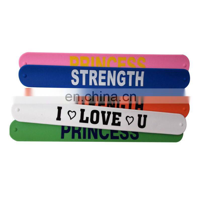 stylish logos printable cheap custom silicone wristband