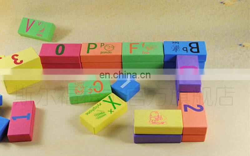 Melors children's education EVA alphabet and numbers Soft learning foam blocks wholesale