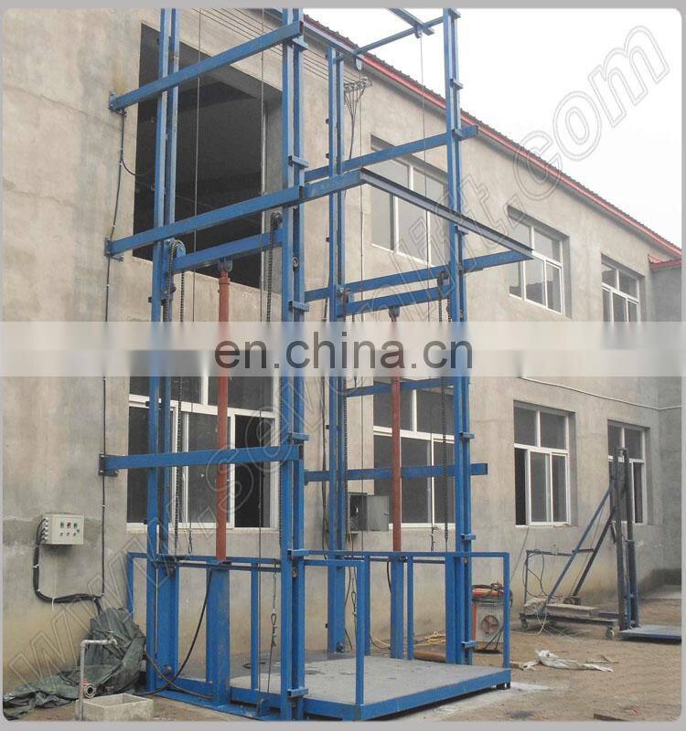 7LSJD Shandong SevenLift 4 post small home outdoor cargo vertical elevator lift