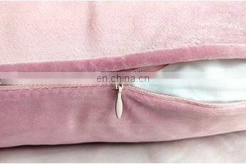 Wholesale Plain Decorative patchwork Throw Pillow Cover Soft Velvet Sofa Cushion Covers