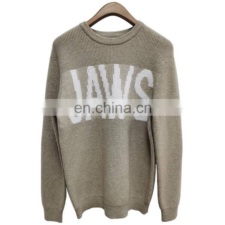 DiZNEW Wholesale 50%Acrylic 28%Polyester 22%Nylon Knit Jacquard Sweater Men